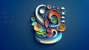 Paper art illustration featuring a Mass Intention Request Form for FormCreatorAI article.