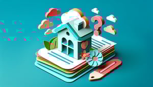 paper art illustration featuring a customer questionnaire form design with checkboxes and text boxes