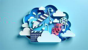 paper art illustration featuring a talent release form for article about Talent Release Form Template FormCreatorAI