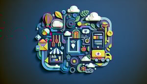 Paper art illustration representing an online restaurant order pad form template for FormCreatorAI