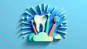 Paper art illustration depicting a dental clearance form template for FormCreatorAI article