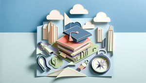 paper art illustration depicting an IEP form template for FormCreatorAI article