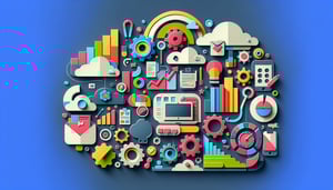 paper art illustration depicting a business application form template for FormCreatorAI article