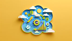 Paper art illustration related to corrective action form template for FormCreatorAI article