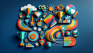 Paper art illustration depicting a competition entry form for the FormCreatorAI article