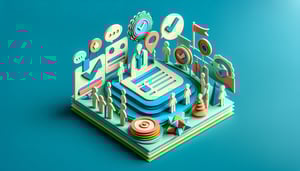 Paper art illustration showcasing an event confirmation form template for FormCreatorAI article