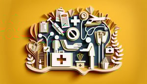 paper art illustration depicting employee refusal of medical treatment form template and related information