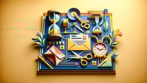 paper art illustration for registration cancellation form template article with creative design and vibrant colors