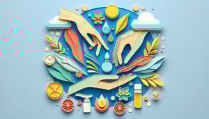 Paper art illustration depicting a massage therapy consent form template for an article on FormCreatorAI