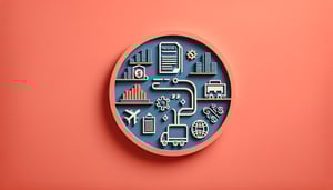 Paper art illustration representing a procurement request form template for FormCreatorAI article.